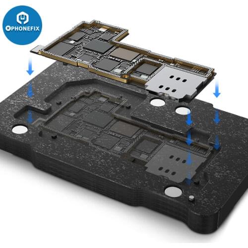 Qianli BGA Reballing Stencil Platform for iPhone X XS XS-MAX 11 11Pro Max Motherboard Middle Frame Tin Planting Welding Fixture