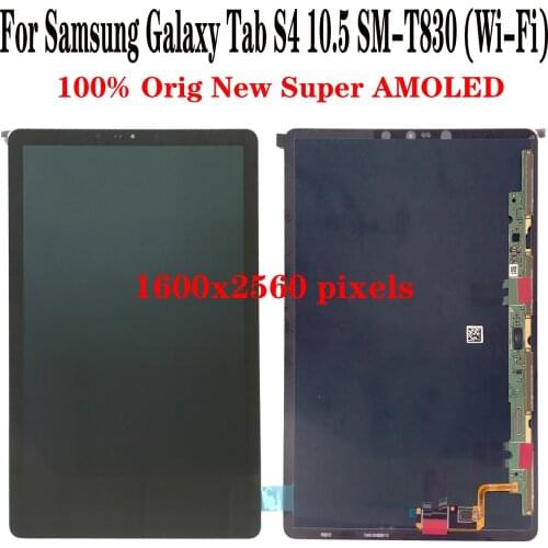 Shyueda Original For Samsung Galaxy Tab S4 10.5 SM-T830 (Wi-Fi) Super AMOLED 1600x2560 LCD Display Touch Screen Digitizer