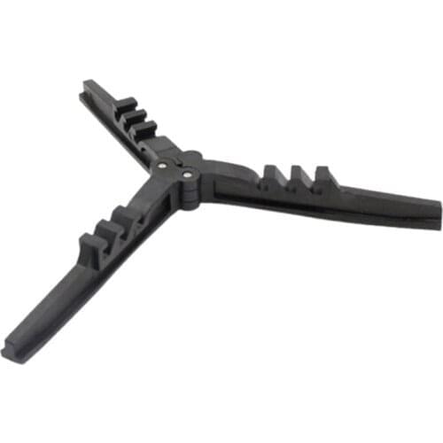 Folding Universal Fuel Can Canister Stand, Tripod Stabilizer for Camping Stoves, Compact Butane Gas Tank Bracket, Plastic