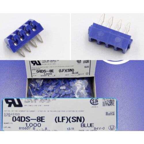 04DS-8E BLUE COLOR HEADER JST Connectors terminals housings 100% new and Original parts 04DS-8E (LF)(SN)