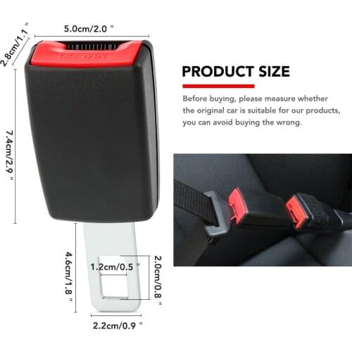 Universal Auto Car Seat Belt Buckle Clip Extender Car Socket Safety Belt Buckles Extender Extension 22mm Holders Adapter