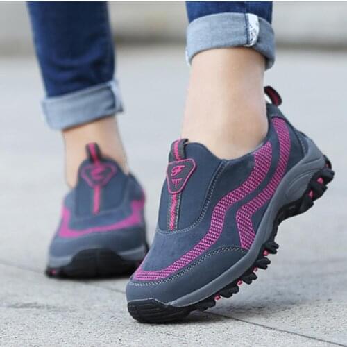2021 Autumn/Winter Women Casual Shoes Running Sneakers Female Warm Wear-Resisting Slip On Walking Outdoor Hiking Sports Shoes