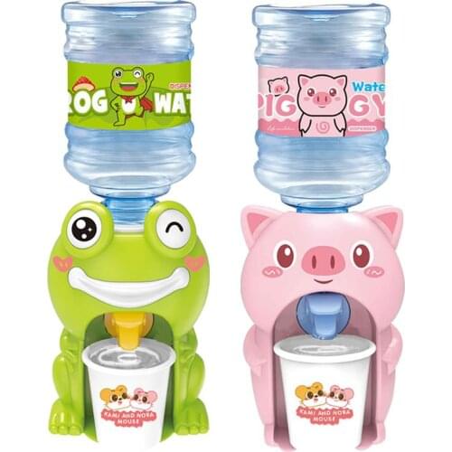 1pc/2pcs Children Mini Water Dispenser Toy Lovely Cartoon Water Fountain Toy Water Dispenser For Kids Game Toys Dollhouse Gift