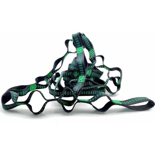 2 PCS Can Hold 1000lbs Out Door Camping Hiking Hammock Hanging Belt Hammock Strap Rope Accessories Load Bind Rope