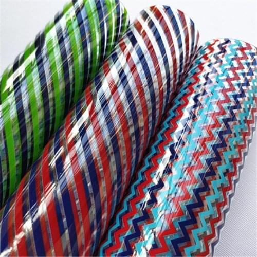 20*33CM A4 size summer ice cream transparent cartoon UV print PVC fabric BHY1252