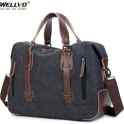 2020 Fashion Men Handbag Vintage Canvas Bussiness Office Handbags Male Shoulder Bag Casual Crossbody Bags Patchwork XA650ZC