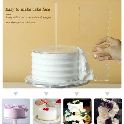 Acrylic Round Cake Discs Set Buttercream Tiered Cake Decorating Tools Cake Discs Circle Base Boards Acrylic Cake Scraper