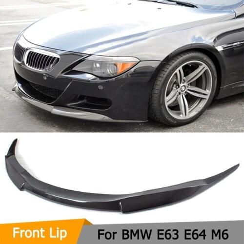 Car Styling Carbon Fiber Front Lip Spoiler For BMW E64 M6 Bumper 2006-2010