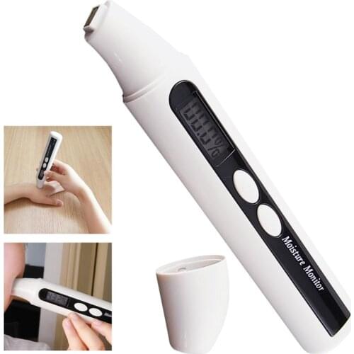 Digital Pentype Skin and Facial Face Moisture Analyzer Tester 0~99.9% Range One Touch Operation