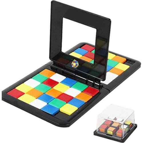 Puzzle Cube 3D Puzzle Race Cube Board Game Kids Adults Education Toy Parent-Child Double Speed Game Magic Cubes