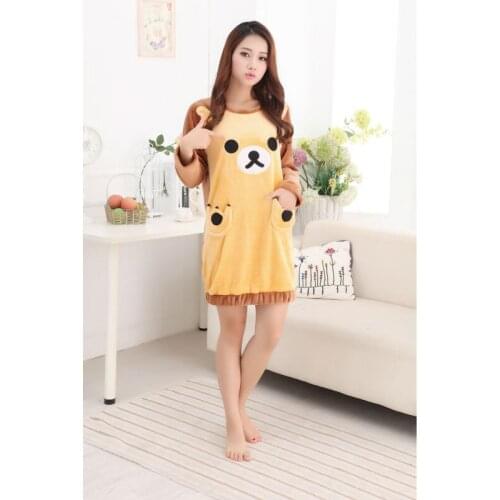 Женские ночные сорочки с рукавами KHQWKR China At AliExpress