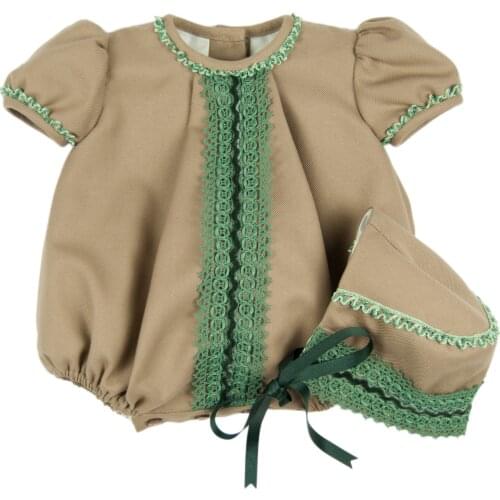 Baby boy girl two piece set, romper and Hood (from 1 month to 12 months)