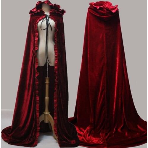 Cartoon Movie Cosplay Dress Costume Princess Red Long Cape Fancy Halloween Stage Performce Cloak For Adult Women
