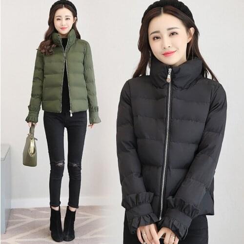 2020 New Parka Pink Coat Female Winter Jacket Women Clothes Short Thick Down Cotton Womens Jackets Chaqueta Mujer KJ580