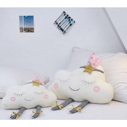 Cloud Plush Toy Decorative Cushion for Sofa Bed Stuffed Dolls Pillow For Kids Children Christmas Gift Bolster Kids Room Decor