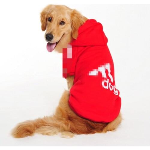 Big Pet Cartoon Dog Costumes Clothes Cotton Hoodies Jacket Winter Large Dog Sweaters Clothing Sports Dog Clothes