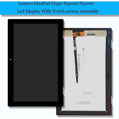 10.1'' New Tablet Touch Screen Digitizer With Lcd Display Assembly for Lenovo IdeaPad D330 N5000 N4000 D330-10IGM 81H3009BSA