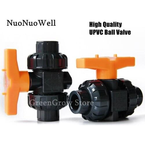 1pc I.D 20~110mm Hi-Quality UPVC Ball Valve Industrial Grade Valve PVC Pipe Globe Valve Aquarium Tank Water Pipe Connector Union