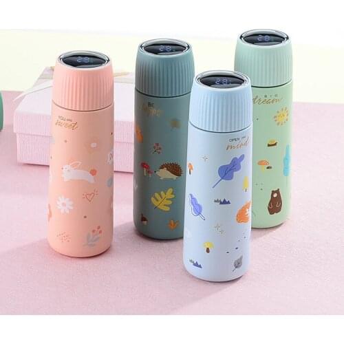 380ML Thermos Stainless Steel Vacuum Flask Smart LED Display Temperature for Travel Coffee Mug Tea Milk Mug Thermo cup for kids