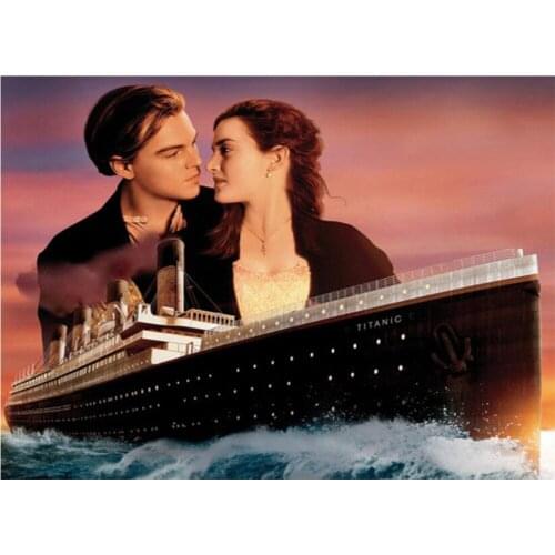 Titanic Diamond Embroidery Icon 5D DIY Diamond Painting Full Square Diamond Mosaic Wall stickers Decoration Paintings Kit FZ718