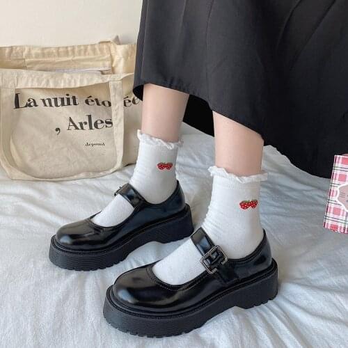 Mary Jane shoes Japanese Style Lolita Shoes Women Vintage Soft Sister Girls Platform College Student Cosplay Costume Shoes 2021