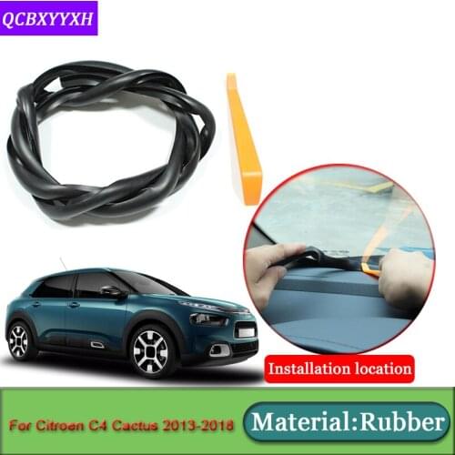 Car-styling For Citroen C4 Cactus 2013-2018 Anti-Noise Soundproof Dustproof Car Dashboard Windshield Sealing Strips Accessories