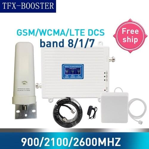 TFX-BOOSTER GSM 2G WCDMA 3G LTE 4G 900/2100/2600MHZ Cell Phone Signal Booster 2G 3G 4G LTE 2600 Repeater Cell Phone Booster