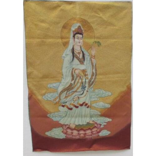 35.46' / Silk embroidery thangka kind goddess guanyin in Tibet and Nepal/3