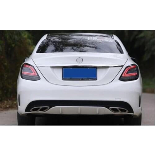 For MERCEDES W205 C180-2014-17 SILVER LED TAIL