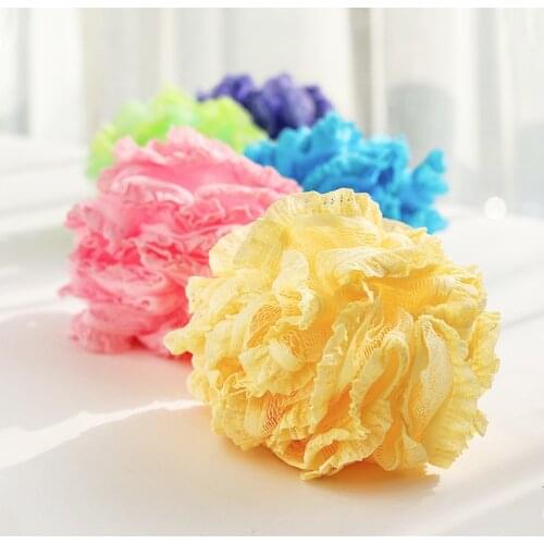 1PCS Multicolour Bath Ball Bathsite Bath Tubs Cool Ball Bath Towel Scrubber Body Cleaning Mesh Shower Wash Sponge Product