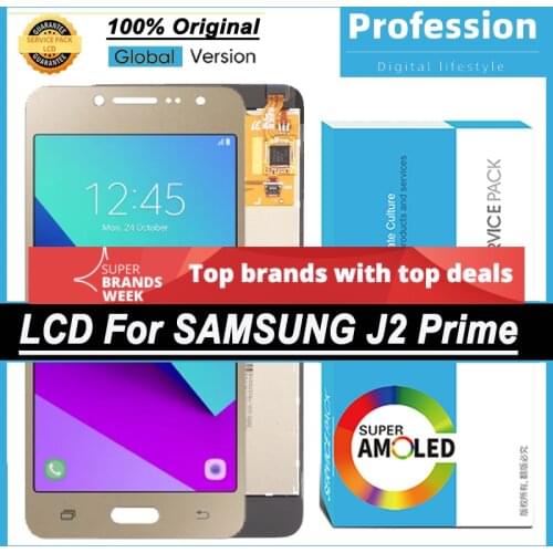 100% Original 5.0'' Display for Samsung Galaxy J2 Prime SM-G532 SM-G532F LCD Touch Screen Digitizer Repair Parts + Service Pack