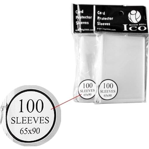 100psc pack Cards Sleeves Protector Magic of 65*90mm Card Sleeves Cards Protector Barrie tcg board game sleeves Hot