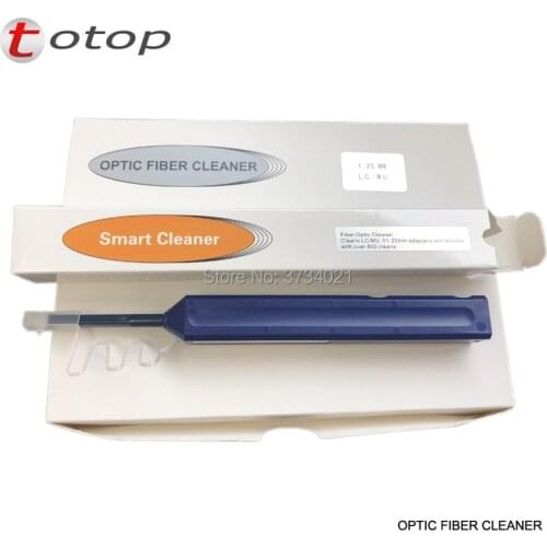 2Pcs LC One Click Cleaner Fiber Optic Connector cleaning tool 1.25mm Universal Connector Fiber Optic Cleaning Pen