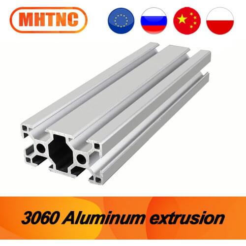 3060 Aluminum Profile 8.2mm T Slot 3060 Aluminium Extrusion Anodized 100 - 600mm CNC 3D Printer Parts