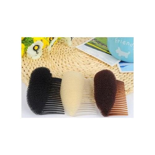500pcs Dish Fluffy Sponge Pad Hair Styling Clip Stick Bun Maker Braid Tool Hair Beauty Tools Accessories new