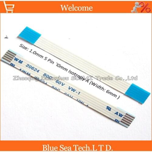 5Pin FFC/FPC Flexible Flat Cable 1.0mm pitch 5 pin 70mm Isotropy A or Anisotropy B cable,AWM 20624,80C 60V VW-1