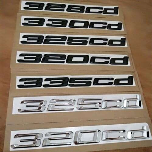 ABS black 318cd 320cd 325cd 328cd 330cd car Emblem sticker for bmw 3series E46 E90 F30
