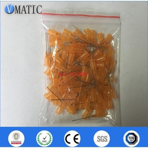 Free Shipping 100Pcs 1.5'' 23G TE Premier Dispensing Needle Tips Dispenser Needles Industry Use Needle 1-1/2 Inch