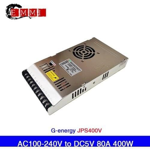 Free Shipping 5V 80A 400W G-energy JPS400V Slim Switching Power Supply - Size 217x117x30mm LED Display Power Supplies