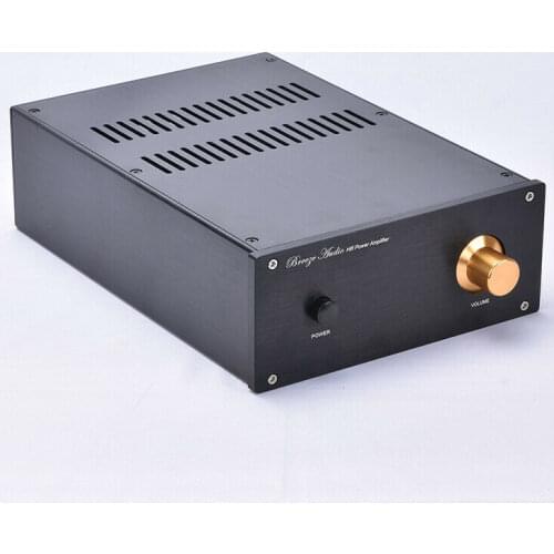 ZEROZONE Black Aluminum Enclosure Case Power Amp Chassis PSU Box 220*90*311mm L14-35
