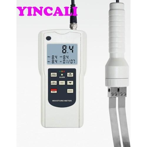 Fast Shipping Paper Moisture Meter Tester AM-128PP High Accuracy Digital Moisture Analyzer 240 Groups Data Hold Display 4 digits