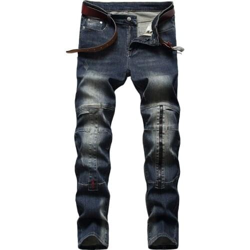 Denim Designer Hole Jeans High Quality Ripped For MenS Size 28-38 40 42 2021 Autumn Spring HIP HOP Punk Streetwear