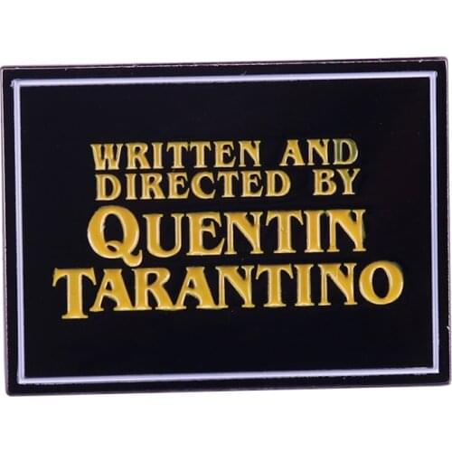 Pulp Fiction Enamel Pin Written and Directed by Quentin Tarantino Brooch classic fun accessories