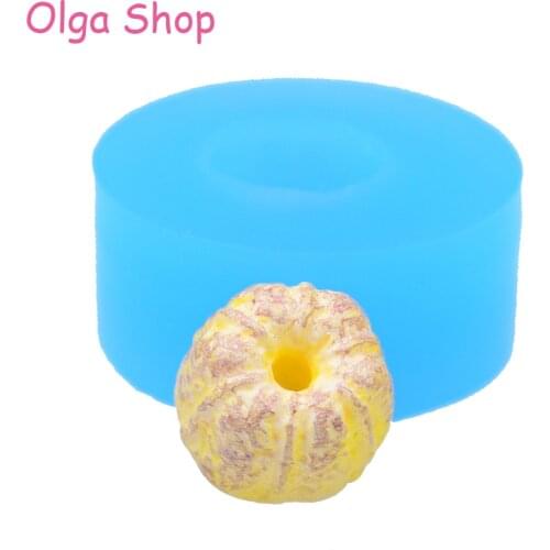 GYL175 13.6mm Bundt Cake Pan Silicone Mold - Miniature Food Dollhouse Cake Decorating Fondant Candy Resin Jewelry Pendant