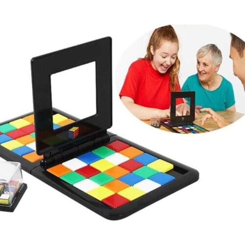 IQ Puzzle Cube 3D Puzzle Race Cube Board Blocks Game Kids Adults Education Toy Parent-Child Double Speed Game Magic Cubes