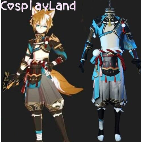 Game Genshin Impact Gorou Cosplay Costume Halloween Party Outfit For Men Suit Gorou Uniform Role Play XS-XXL