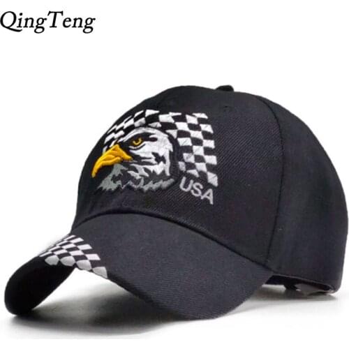 Eagle Pattern Dad Hat Black Tactical Baseball Cap Men Outdoor Sports Tactical Men Snapback Caps Army Casquette