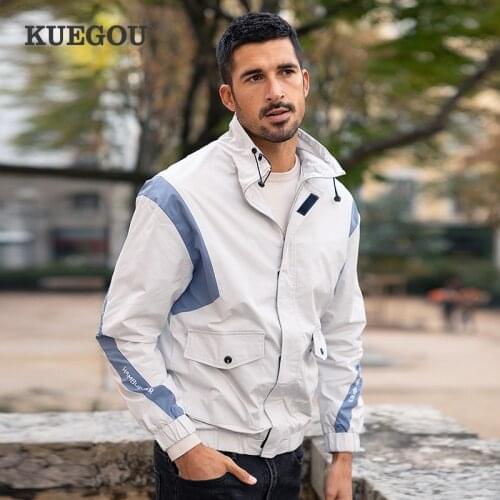 Мужские весенние куртки KUEGOU China At AliExpress