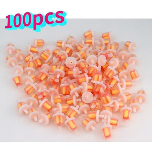 100 pcs Oil Filter Gasoline Gasoline Liquid Fuel Filter Suitable for Scooter Motorcycle Motor Car Dirt Pocket Bike