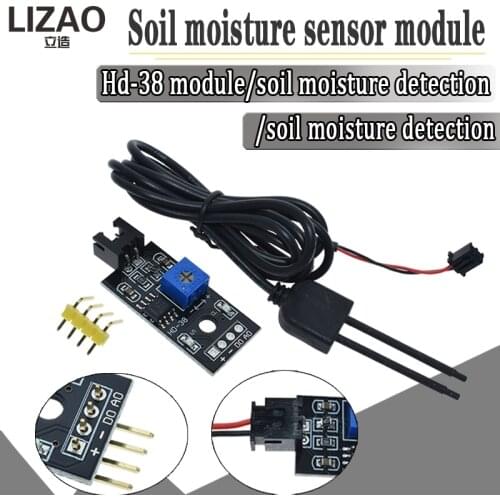 Soil Moisture Detector Module Soil Humidity Sensor Meter Hygrometer Water Tester Corrosion Resistance Probe DC 3.3-12V